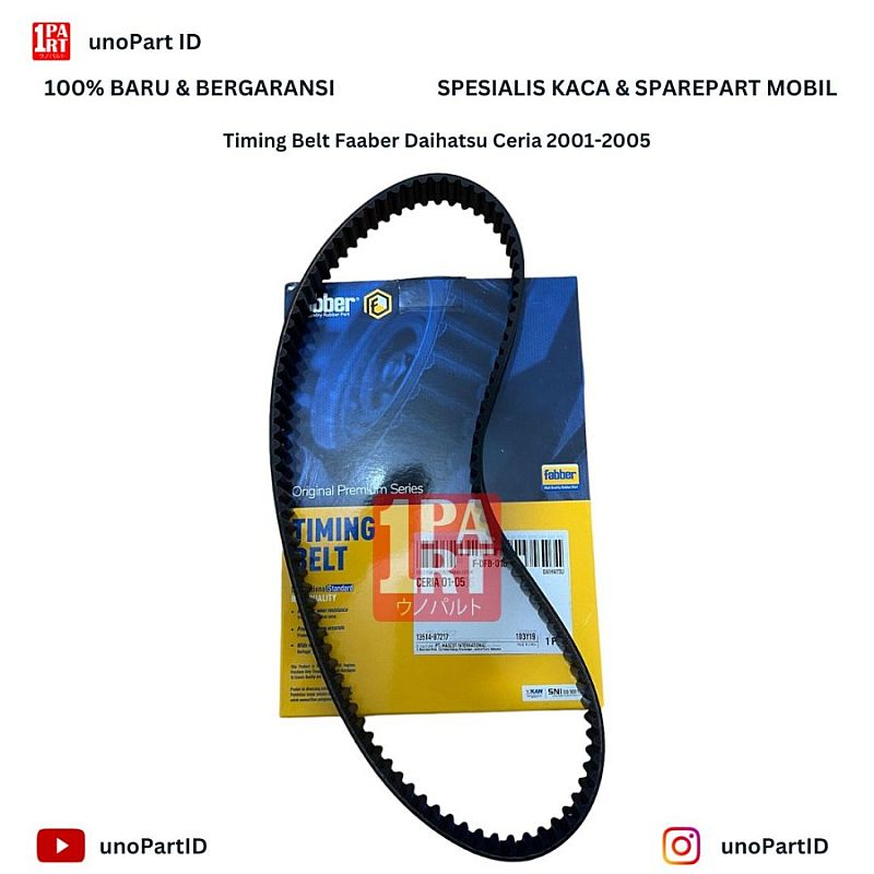 Timing Belt Fabber Daihatsu Ceria 2001-2005 Part No 13514-87217 - foto 4