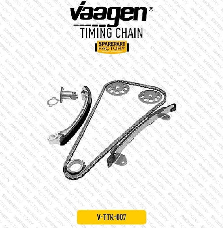 Timing Chain Rantai Keteng Kambrat Vaagen Toyota Camry 2003-2012 XV30 XV40 ACV30 ACV40 / Alphard ANH10 ANH20 Vellfire 2004-2015 / Harrier ACU30 XU30 2.4 2004-2012 SNI KAN OEM 13506-28010 1350628010