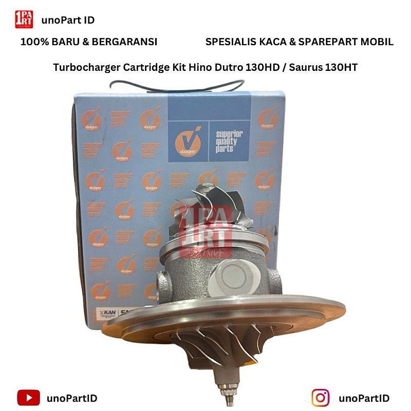 Turbo Charger Cartridge Kit Vaagen Hino Dutro 130 HD 130HD Toyota Dyna Saurus 130 HT 130HT 2012-ON 12V SNI KAN OEM 17201-E0680 17201E0680 - foto 4