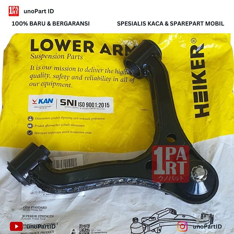 Upper Arm Sayap Ball Joint Bushing Atas Kanan / Kiri Toyota Innova Gen 1 - Reborn / Hilux Single Cabin 04-15 OEM 48610-0K020 48630-0K020 - foto 2