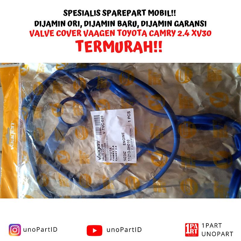 Valve Cover Tutup Klep Vaagen Toyota Camry ACV30 XV30 ACV30 2003-2006 2.4 / Alphard ANH10 ANH20 2002-2015 2.4 / Harrier ACU30 2.4 2004-2012 / Rav4 / Estima Mesin 2AZFE 2AZ-FE - foto 3