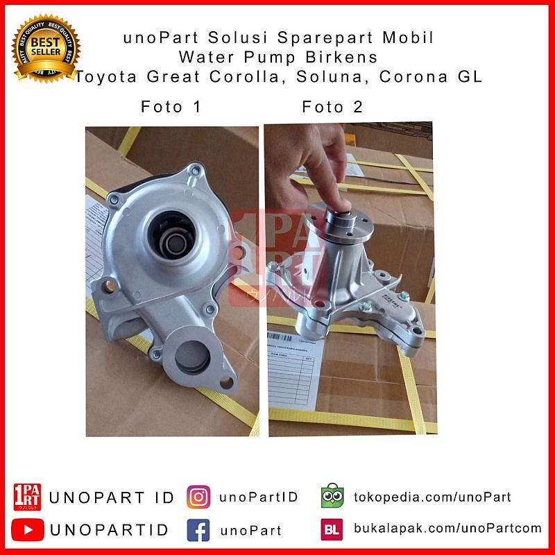 Water Pump Birkens Toyota Corolla GL Great Corolla & Soluna - foto 2