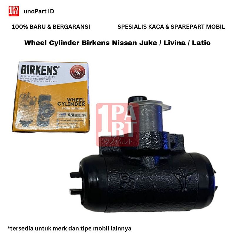 Wheel Cylinder Silinder Roda Master Blok Bak Rem Belakang 3/4 Birkens Nissan Livina L10 L11 OLD / Juke / Latio (3/4) SNI KAN OEM 44100-ET000 - foto 4