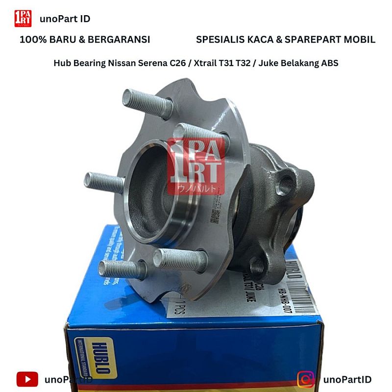 Wheel Hub Bearing Laher Roda Belakang Serena C25 C26 / Xtrail T31 T32 / Juke ABS - foto 4