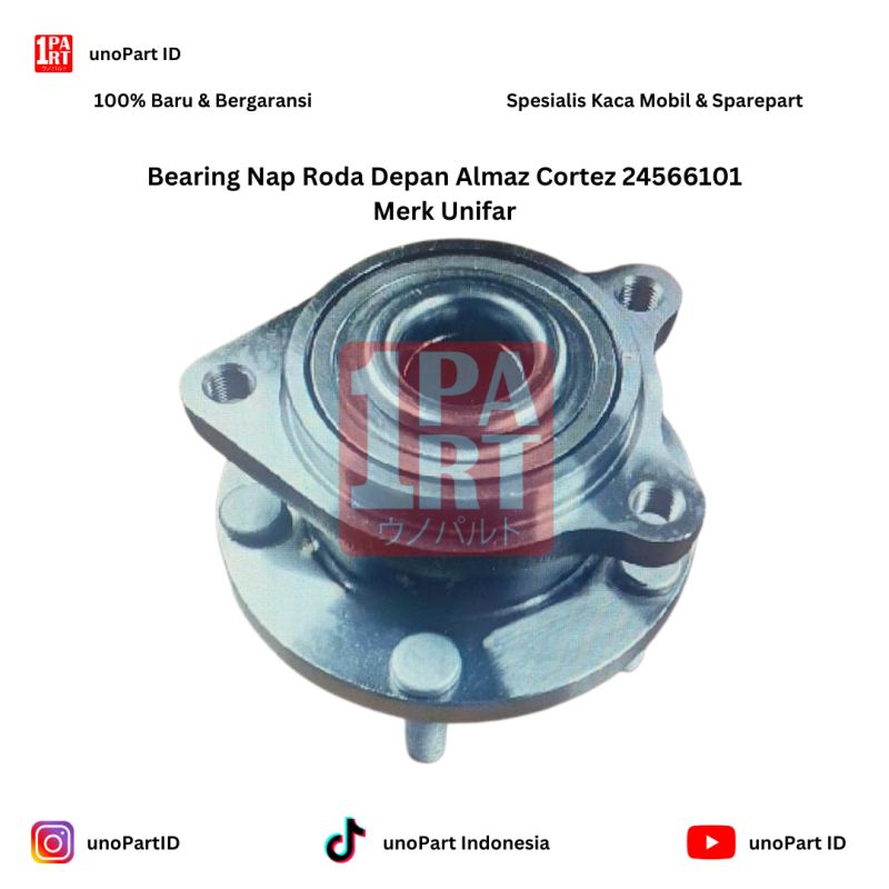 Wheel Hub Bearing Nap Roda Laher Lahar Klaher Depan Unifar Wuling Almaz / Cortez 2018-Ke Atas OEM 24566101