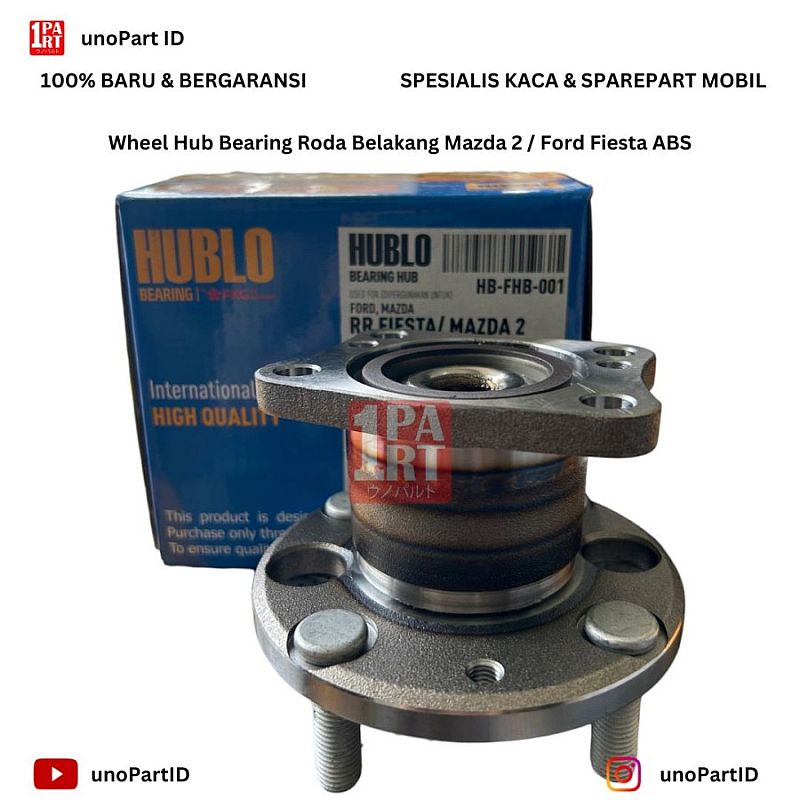 Wheel Hub Bearing Roda Belakang Ford Fiesta Mazda 2 ABS FKG Germany - foto 2