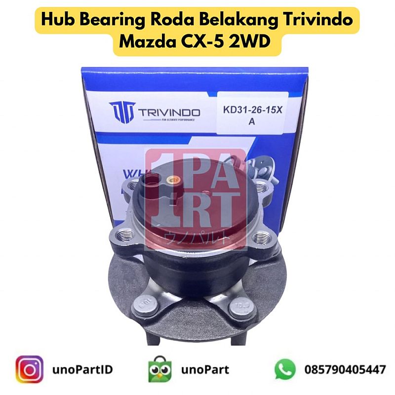 Wheel Hub Bearing Roda Belakang Mazda CX-5 12-17 2WD KD31-26-15XA - foto 4