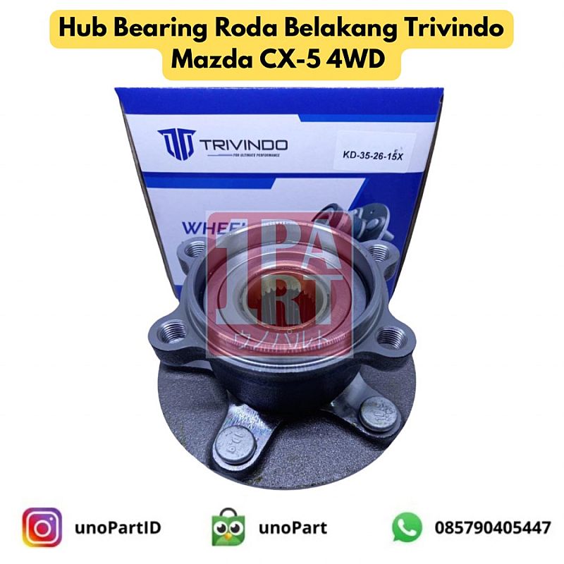 Wheel Hub Bearing Roda Belakang Mazda CX-5 12-17 4WD AWD KD35-26-15X - foto 3