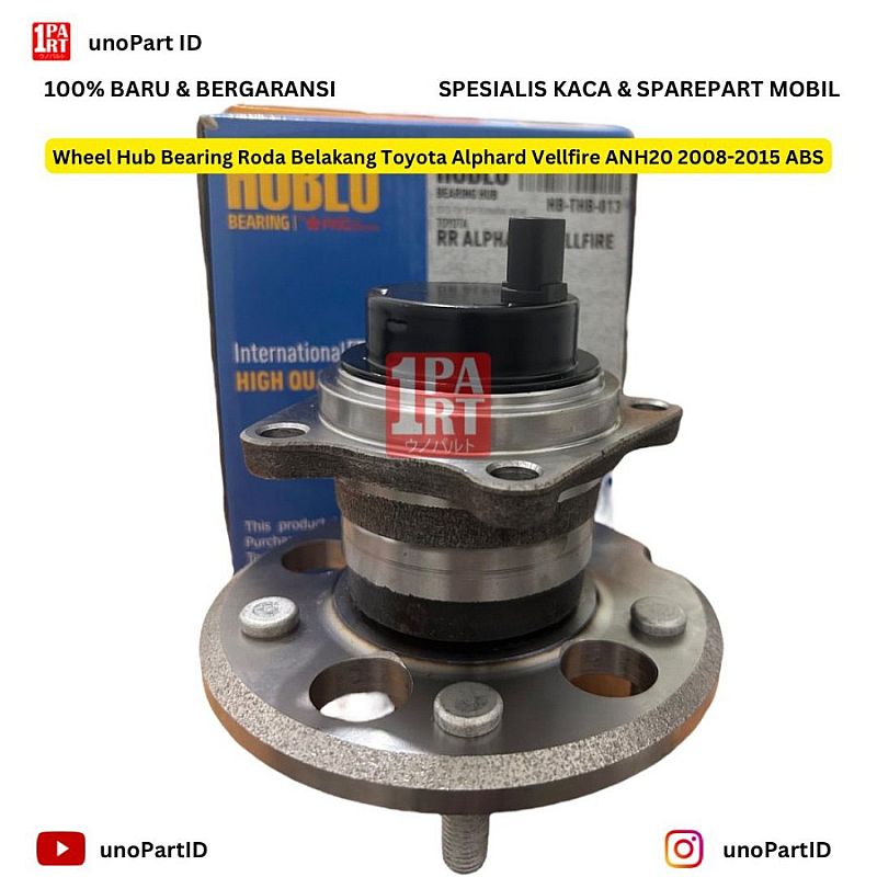 Wheel Hub Bearing Roda Belakang Toyota Alphard Vellfire ANH20 2008-2015 ABS Merk Hublo Part No 31216765157 / 3DACF042D-9AR - foto 5
