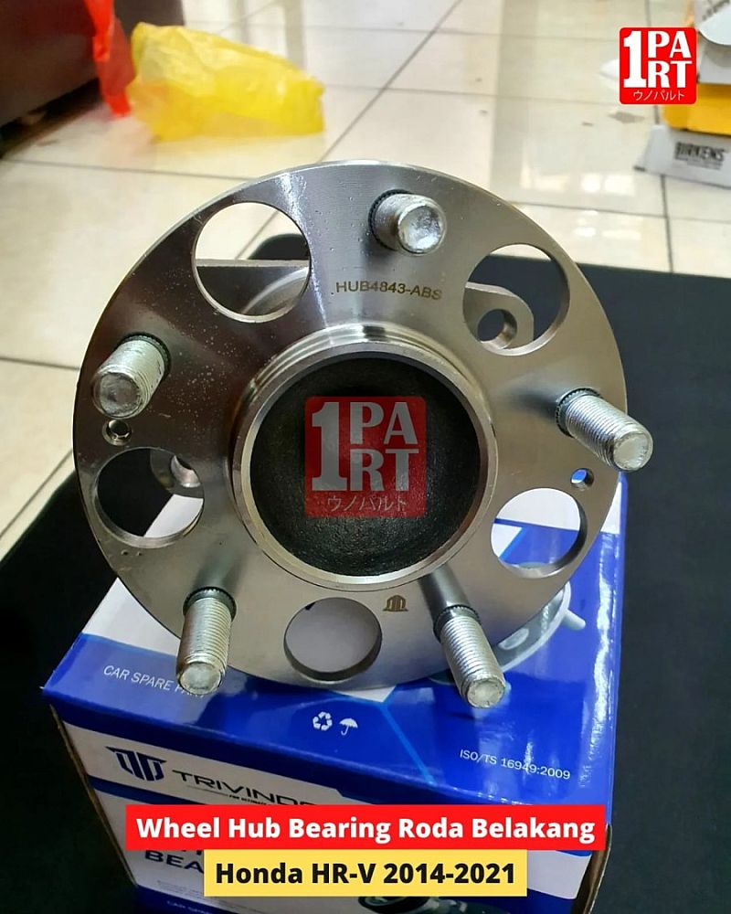 Wheel Hub Bearing Roda Belakang Trivindo Honda HRV HR-V 2014-2021 100% Baru HUB4843-ABS 42200-T7A-J51 - foto 2