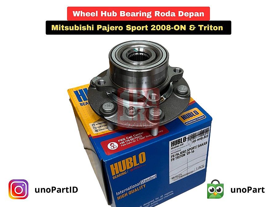 Wheel Hub Bearing Roda Depan Hublo Mitsubishi Pajero Sport 2008-2015 All New Pajero Sport ANPS 2016-Ke Atas & Triton New Triton 08-15  dan 16- Ke Atas MR992374 - foto 2