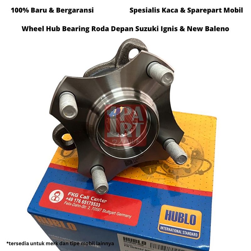 Wheel Hub Bearing Roda Depan Suzuki Ignis & Baleno Hatchback ABS