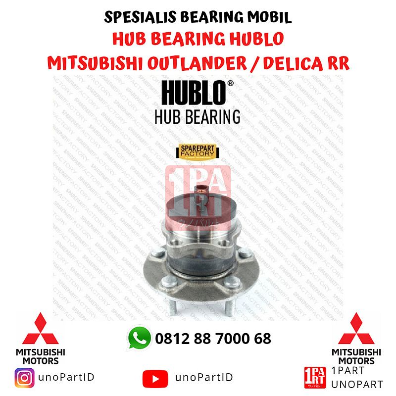 Wheel Hub Nap Bearing Laher Roda Belakang Hublo Mitsubishi Outlander Reborn 2014-2018 / Delica ABS 3785A063 / HUB092-T27