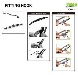 Wiper Blade Depan Honda Jazz GE8 GK5 2008-2020 26 14 Valeo First Ori - foto 2