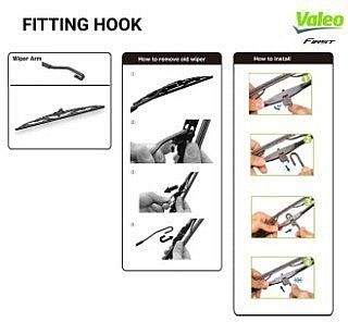 Wiper Blade Honda Civic Turbo Sedan Hatchback 18-26" Valeo First ORI - foto 2