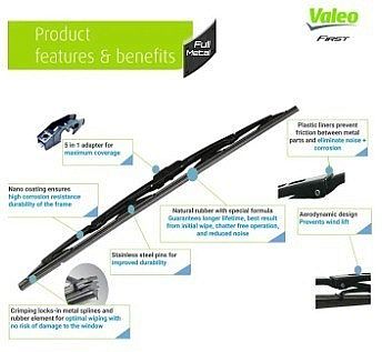 Wiper Mobil Mitsubishi Xpander Livina Valeo First 26 16 Set unoPart ID - foto 3
