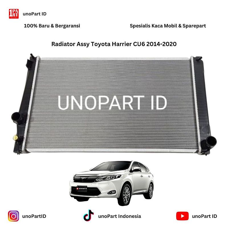 16400-28560 Radiator Assy Stecker Toyota Harrier 2.0 XU60 CU6 2014-2020, Alphard Vellfire ANH20 by unoPart ID 1Part - foto 2