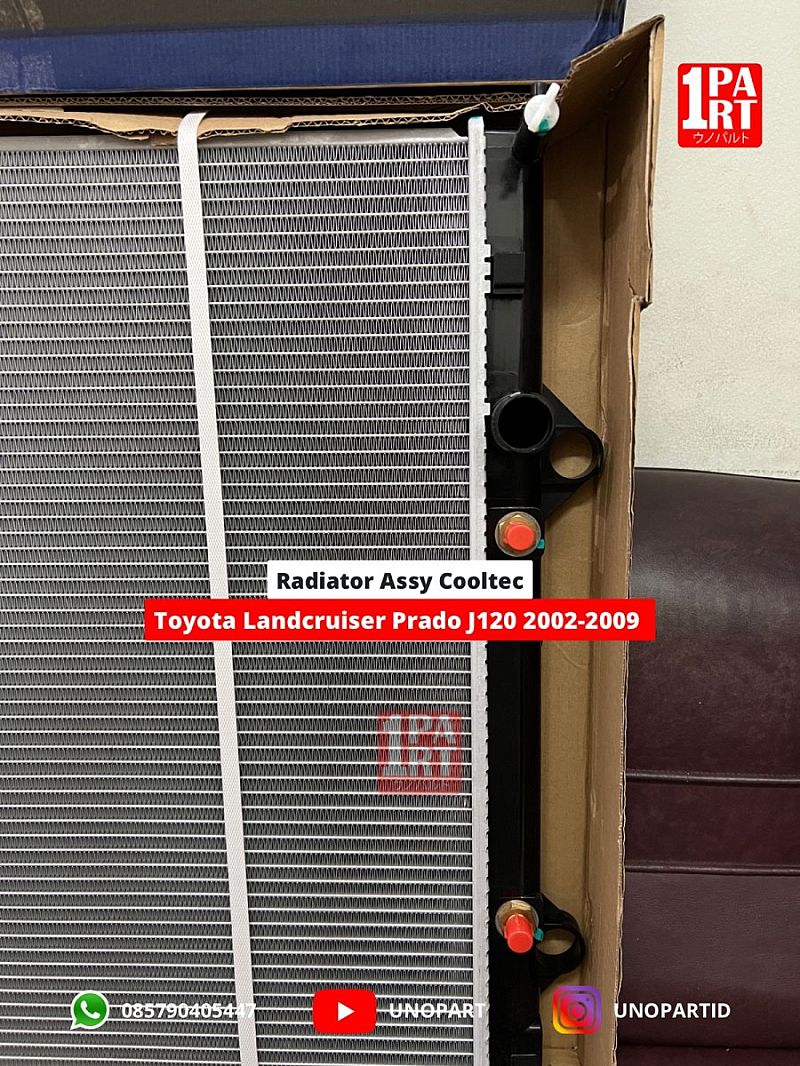 16400-62230 Radiator Toyota Landcruiser Prado J120 FJ120 2003-2007 by unoPart ID Cooltec - foto 2