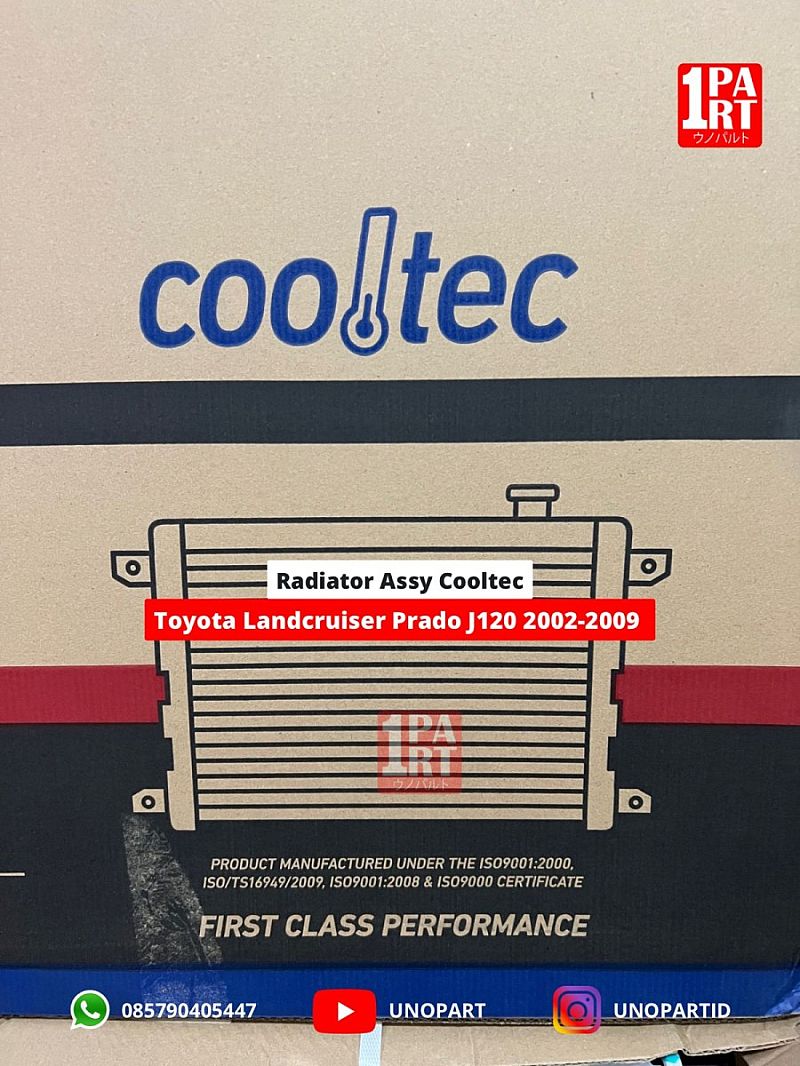 16400-62230 Radiator Toyota Landcruiser Prado J120 FJ120 2003-2007 by unoPart ID Cooltec - foto 5