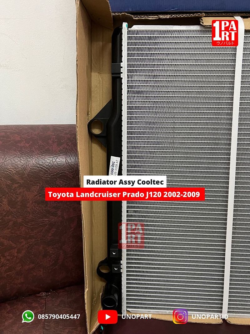 16400-62230 Radiator Toyota Landcruiser Prado J120 FJ120 2003-2007 by unoPart ID Cooltec - foto 3