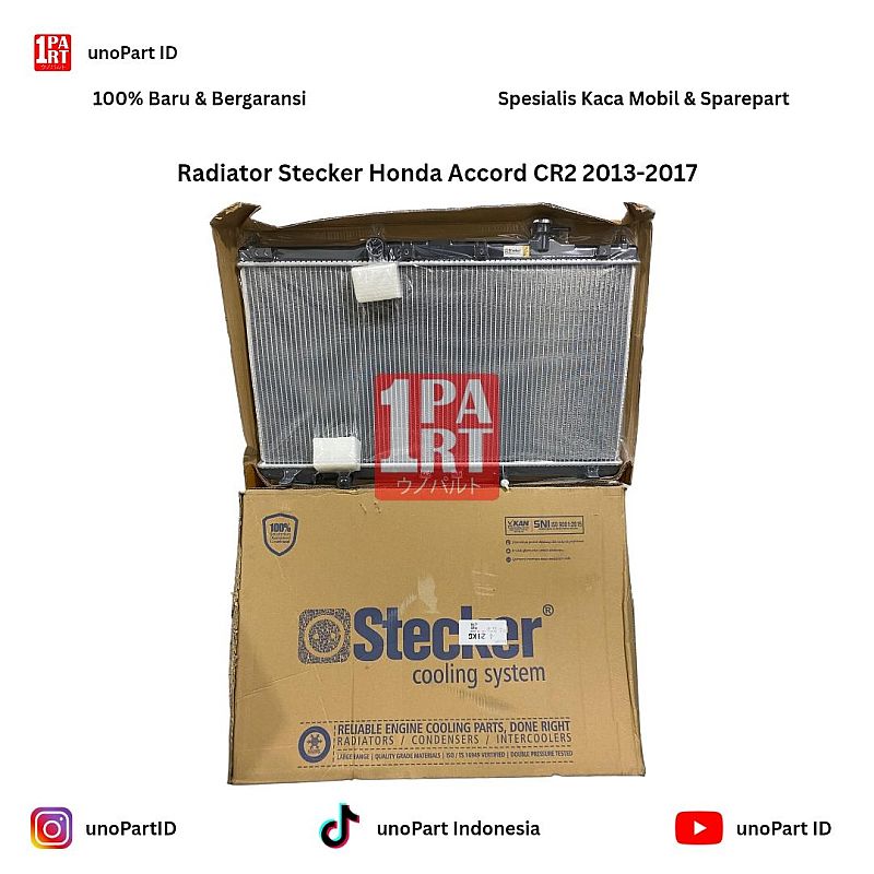 19010-5B5-U01 Radiator Assy Honda Accord CR2 2013-2017 Merk Stecker unoPart ID - foto 2