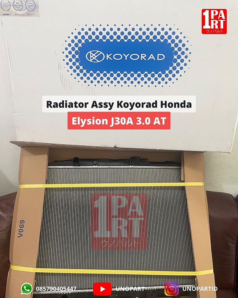19010-RKB-901 Radiator Assy Koyorad Japan Honda Elysion 3.0 J30A AT 2004-ON by unoPart ID Koyorad Original - foto 5