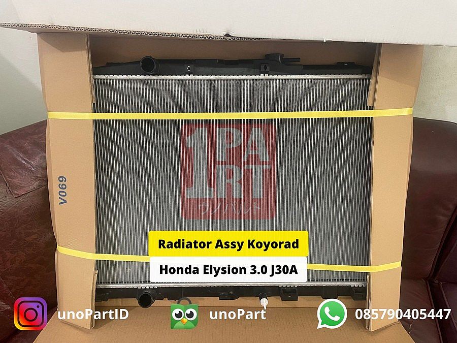 19010-RKB-901 Radiator Assy Koyorad Japan Honda Elysion 3.0 J30A AT 2004-ON by unoPart ID Koyorad Original - foto 2