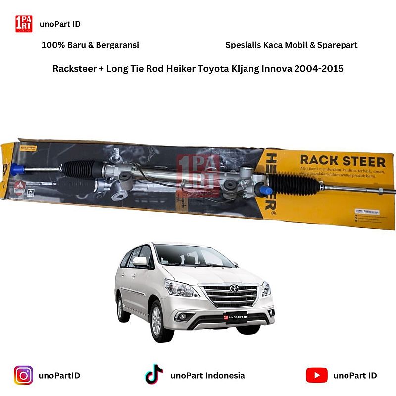 44200-0K050 Racksteer Rack Gearbox Steering Stir Assy Kijang Innova Old Gen1 Bensin Diesel /Hilux Hi Lux Hi-Lux Single Cabin Kabin 2004-2015  Power Steering Heiker unoPart ID - foto 6