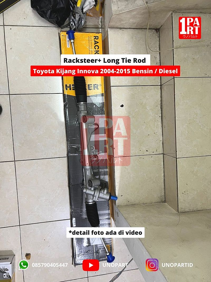 44200-0K050 Racksteer Rack Gearbox Steering Stir Assy Kijang Innova Old Gen1 Bensin Diesel /Hilux Hi Lux Hi-Lux Single Cabin Kabin 2004-2015  Power Steering Heiker unoPart ID - foto 5