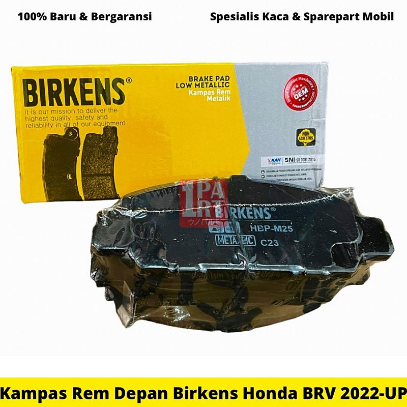 45022-T86-K01 Brake Pad / Kanvas Kampas Rem Depan Birkens Honda All New BRV / WRV 2022-UP by unoPart ID - foto 2