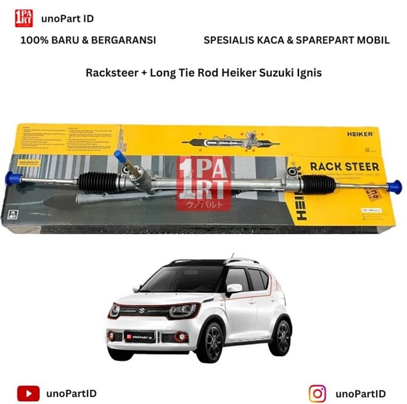 48500M66R00 / 48500M66R02 Racksteer Assy Heiker Suzuki Ignis 2016-ON Bonus Long Tie Rod unoPart Steering Gear - foto 4