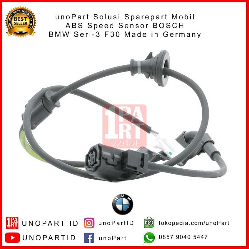ABS Speed Sensor Bosch Depan BMW F30 320i N20 B48 Made in Germany - foto 2