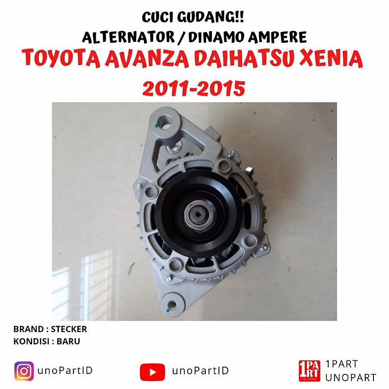 Alternator Dinamo Ampere All New Avanza Xenia Gen 2 27060-BZ310 12v 80 - foto 4
