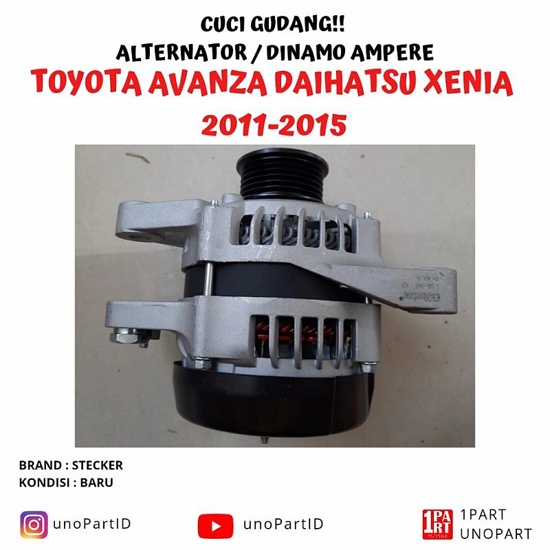 Alternator Dinamo Ampere All New Avanza Xenia Gen 2 27060-BZ310 12v 80 - foto 3