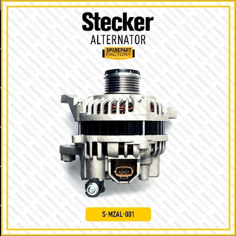 Alternator Dinamo Ampere Isi Cas Charge Jalan Stecker Mazda 2 Old NonSky 2009-2013 / Mazda 2 Skyactiv 2014-Ke Atas SNI KAN OEM P51X-18-300B - foto 3