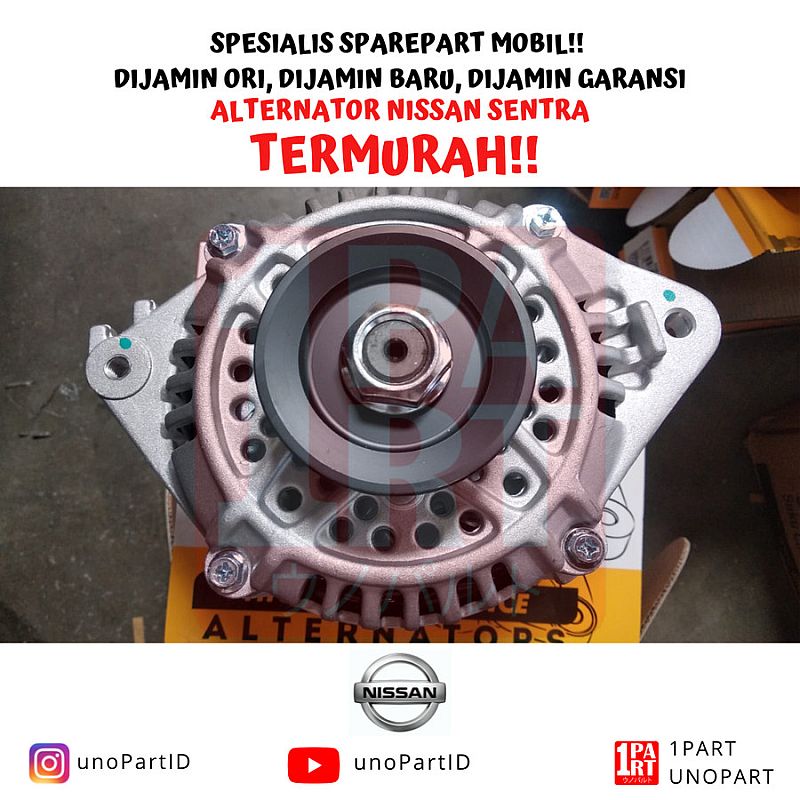 Alternator Dinamo Ampere Stecker Nissan Sentra 100% Baru & Bergaransi - foto 2