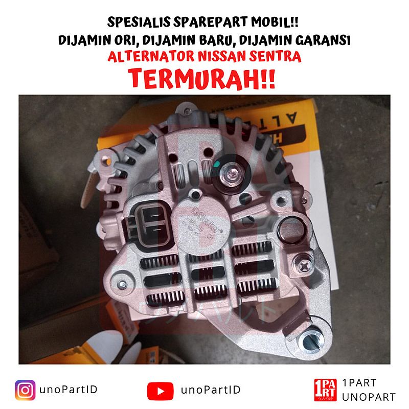 Alternator Dinamo Ampere Stecker Nissan Sentra 100% Baru & Bergaransi - foto 5