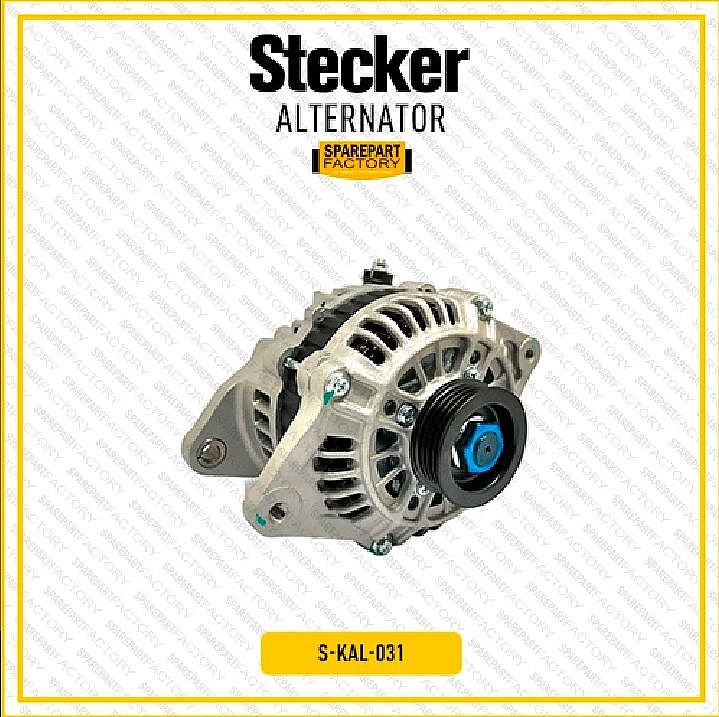 Alternator Dinamo Cas Isi Jalan Ampere Stecker Kia Carens Caren 1 / All New Kia Rio 2011-2017 / Timor / Shuma / Mazda 323 Familia Interplay SNI KAN OEM 37370-22650 3737022650 (12V - 80A - 4S) - foto 2