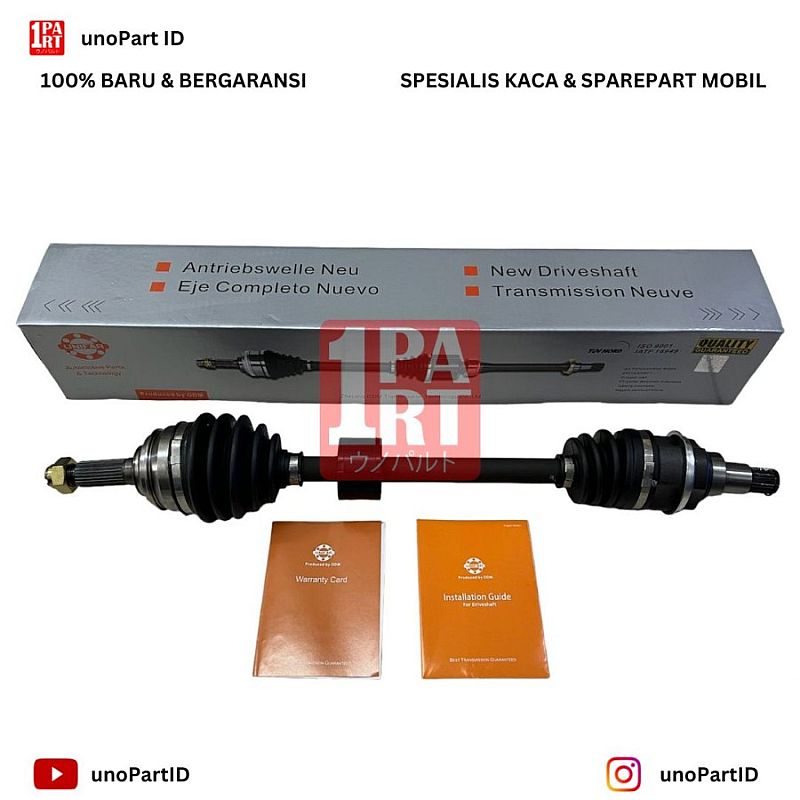 As Roda Assy / Drive Shaft / CV Joint Toyota Agya Daihatsu Ayla Kiri 1.0 2013-Ke Atas AT Matic MT Manual Merk Unifar by Unopart ID - foto 3