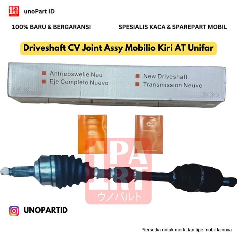 As Roda Assy Drive Shaft Driveshaft CV Joint Honda Mobilio AT Matic Kanan atau Kiri - foto 8