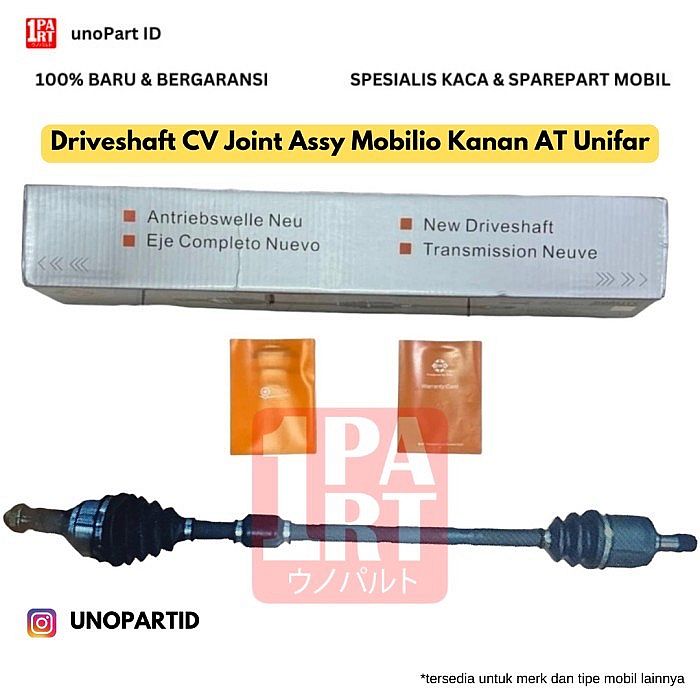 As Roda Assy Drive Shaft Driveshaft CV Joint Honda Mobilio AT Matic Kanan atau Kiri - foto 4