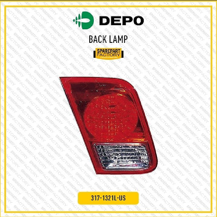 Back Lamp / Lampu Pintu Bagasi Belakang Kiri / Kanan Honda Civic Century VTi VTiS 2003-2005 Merk Depo by unoPart ID 317-1321L-US 317-1321R-US - foto 2