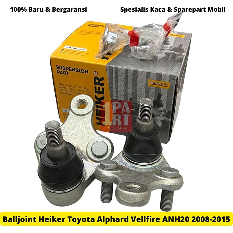 Balljoint Ball Joint Lower Arm Heiker Toyota Alphard Vellfire 08-15 ANH20 GGH20 AGH20 SNI KAN OEM 43330-49215 - foto 5