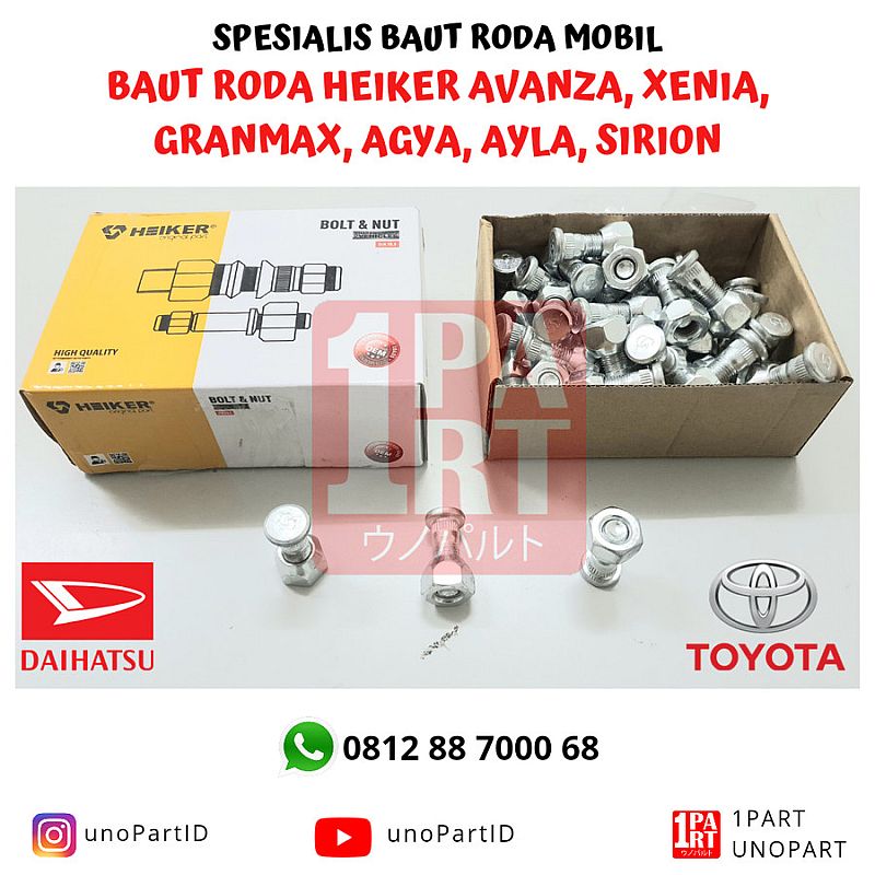 Baut Roda Mobil Heiker Avanza Xenia Agya Ayla Granmax Sirion - foto 5