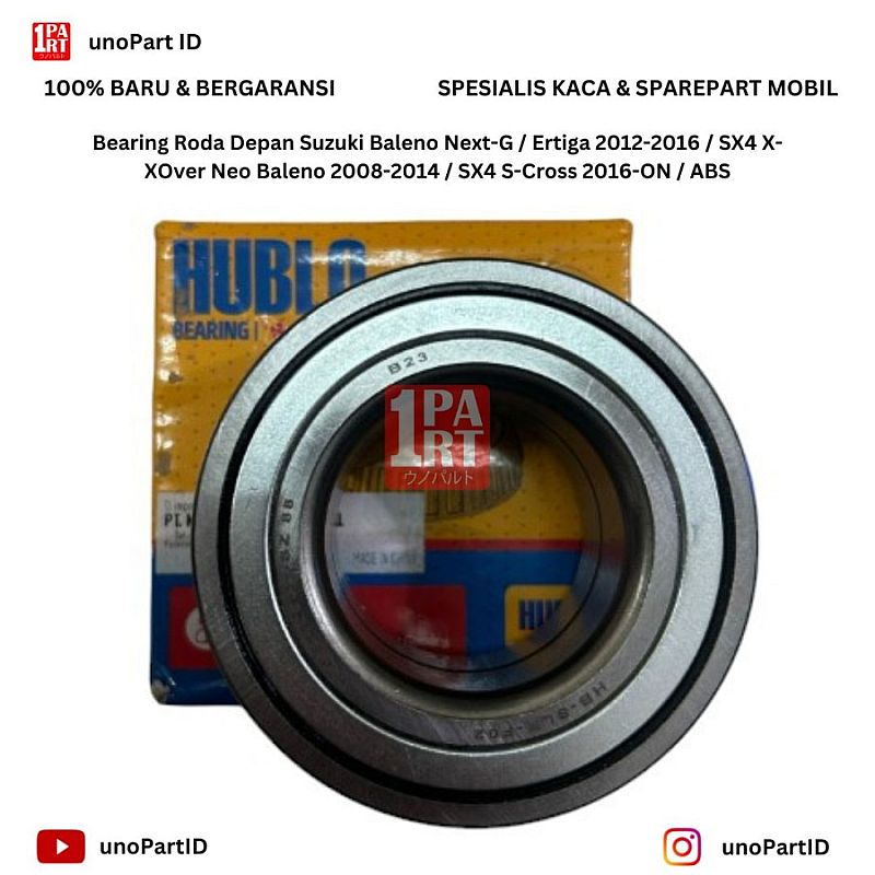 Bearing Laher Roda Depan Suzuki Hublo Baleno Next G 2003-2007/ Ertiga 2012-2017 / SX4 SX-4 XOver X-Over XRoad X-Road 08-ON / Neo Baleno / Scross S-Cross 2016-UP ABS 5BWD16CA103 - foto 2