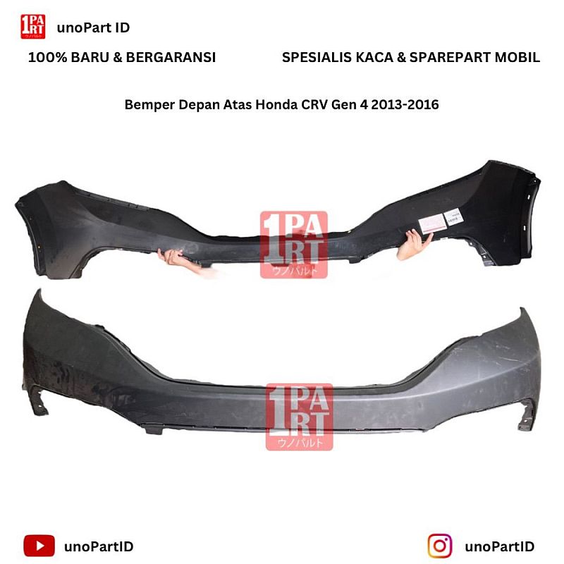 Bemper Bumper Depan Atas Honda CRV Gen 4 NFL 2012-2015 100% Baru Warna Cat Dasar Solusi Body Part Anda - foto 3