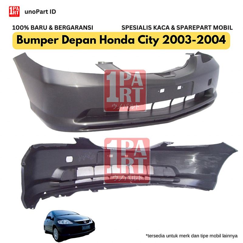 Bemper Bumper Depan Honda New City IDSI 2003-2005 100% Baru Cat Dasar - foto 3