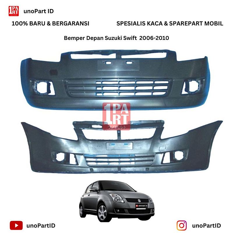Bemper Depan Suzuki Swift 2006-2010 Bemper Body Parts Part No 71711-B73K10N Baru Warna Dasar by unoPart ID - foto 8
