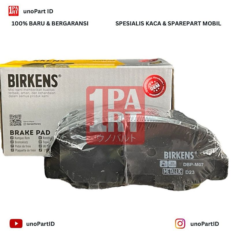 Brake Disc Pad Kampas Rem Depan Cakram Birkens Metalic Daihatsu Feroza 1996-2007 / Taft GT Independent F70 F73 1985-2007 SNI KAN OEM 04491-60060 0449160060 - foto 5